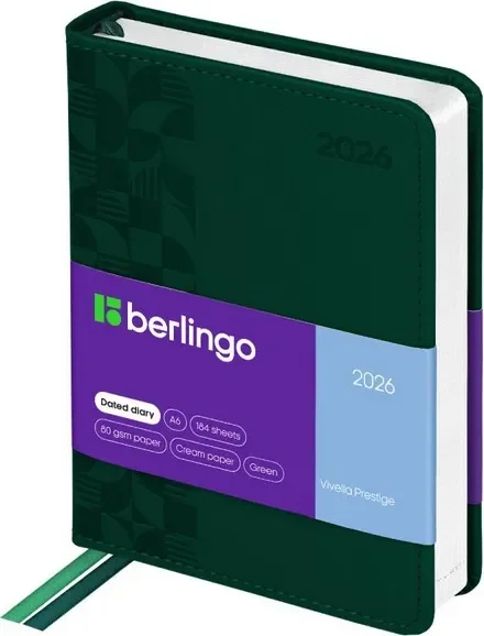 Ежедневник Berlingo Vivella Prestige 2026г А6 / DD6_80605 (184л)