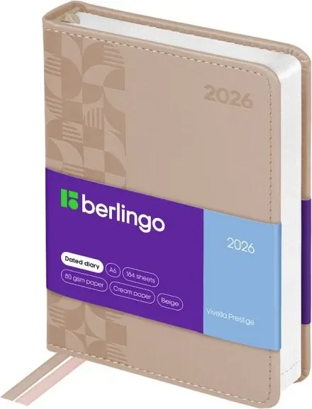 Ежедневник Berlingo Vivella Prestige 2026г А6 / DD6_80607 (184л)
