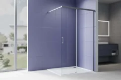 Душевая стенка Aquatek Walk in с держателем 120x200 / AAQ.WISL.120.1GM (оружейная сталь/прозрачное стекло) — фото 3