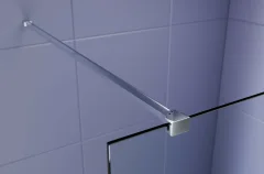 Душевая стенка Aquatek Walk in с держателем 140x200 / AQ.WI.140.3CH (хром/прозрачное стекло) — фото 3