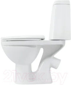 Унитаз напольный Sanita Марс WC.CC/Mars/2-DM.Rim/WHT.G/S1 (с сиденьем) — фото 2