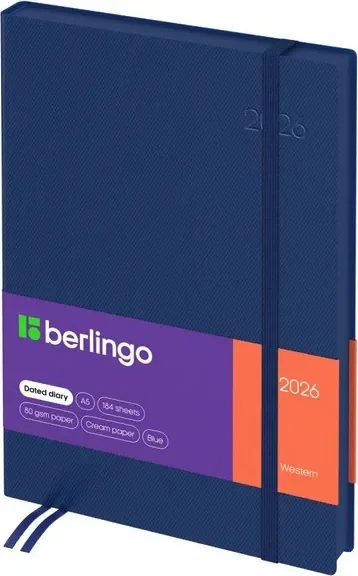 Ежедневник Berlingo Western 2026г А5 / DD6_85502 (184л)
