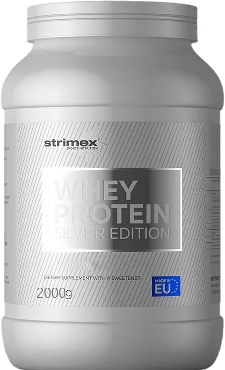 Протеин Strimex Whey Protein Silver Edition (2000 г, клубника-банан)