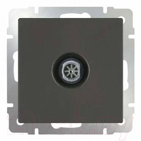Розетка Werkel WL08-TV-2W / a033758 (черный матовый)