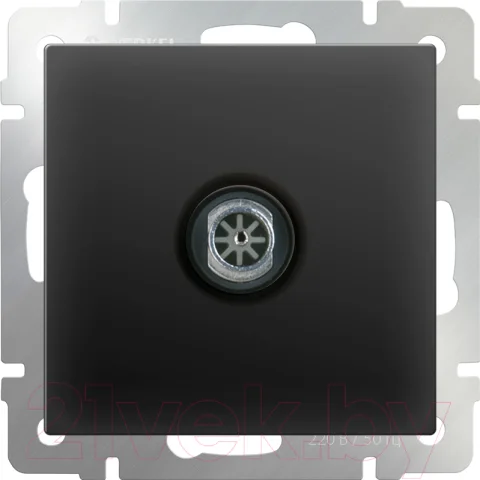 Розетка Werkel WL08-TV / a029881 (черный матовый)