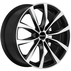 Литой диск MAK Wolf 18x7.5" 5x114.3мм DIA 76мм ET 48мм Black Mirror — фото 2