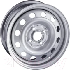 Штампованный диск Trebl X40051 16x6.5" 4x108мм DIA 65.1мм ET 20мм Silver — фото 3