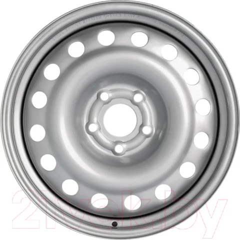 Штампованный диск Trebl X40959 17x7" 5x114.3мм DIA 66.6мм ET 37мм Silver