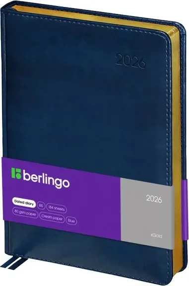 Ежедневник Berlingo xGold 2026г А4-В5 / DD6_81401 (184л)
