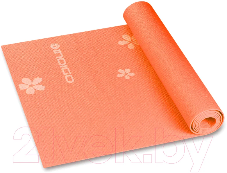 Коврик для йоги и фитнеса Indigo Sport YG03P (оранжевый)