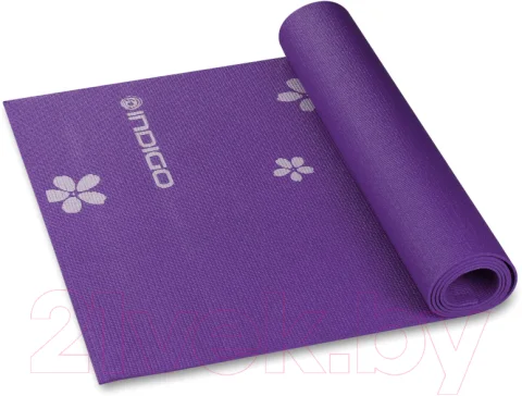 Коврик для йоги и фитнеса Indigo Sport YG03P (фиолетовый)
