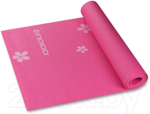 Коврик для йоги и фитнеса Indigo Sport YG03P (цикламеновый)