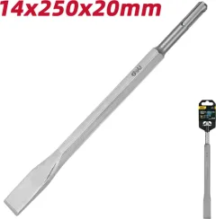 Зубило для электроинструмента Deli YS 14x250x20мм SDS-Plus / EDH-YBZ20250-E1 — фото 8