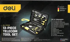 Универсальный набор инструментов Deli YS EDL-C1013E (13пр, сумка, черный/желтый) — фото 3