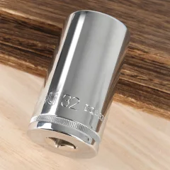 Головка слесарная Deli Торцевая шестигранная глубокая YS EDQ4332 (1/2", 32мм) — фото 3