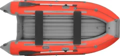 Надувная лодка Roger Boat Zefir 3100 LT (малокилевой, красный/серый комби) — фото 2