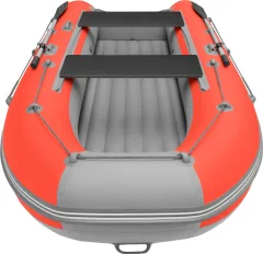 Надувная лодка Roger Boat Zefir 3100 LT (малокилевой, красный/серый комби) — фото 6
