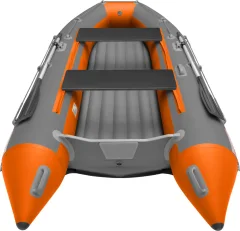 Надувная лодка Roger Boat Zefir 3100 LT (малокилевой, графит/оранжевый комби) — фото 7