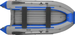 Надувная лодка Roger Boat Zefir 3100 LT (малокилевой, серый/синий комби) — фото 2
