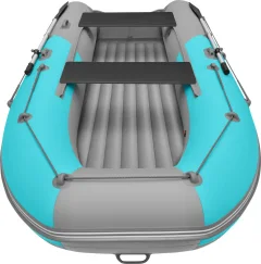 Надувная лодка Roger Boat Zefir 3300 (малокилевой, бирюзовый/серый комби) — фото 5