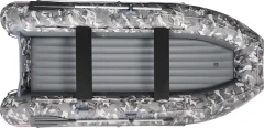 Надувная лодка Roger Boat Zefir 3300 (малокилевой, серый камуфляж/графит комби) — фото 2
