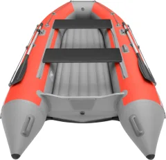 Надувная лодка Roger Boat Zefir 3300 LT (малокилевой, красный/серый комби) — фото 7