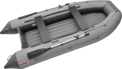 Надувная лодка Roger Boat Zefir 3300 LT (малокилевой, серый/графит комби)