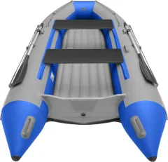 Надувная лодка Roger Boat Zefir 3500 LT (малокилевой, серый/синий комби) — фото 7