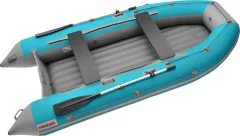 Надувная лодка Roger Boat Zefir 3500 LT (малокилевой, бирюзовый/серый комби) — фото 1