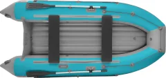 Надувная лодка Roger Boat Zefir 3500 LT (малокилевой, бирюзовый/серый комби) — фото 2