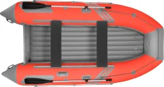Надувная лодка Roger Boat Zefir 3700 (большой киль, красный/серый комби) — фото 2