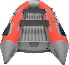 Надувная лодка Roger Boat Zefir 3700 (большой киль, красный/серый комби) — фото 3