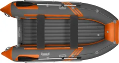 Надувная лодка Roger Boat Zefir 3700 (большой киль, графит/оранжевый комби) — фото 2
