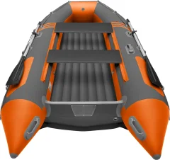 Надувная лодка Roger Boat Zefir 3700 (большой киль, графит/оранжевый комби) — фото 3