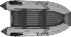 Надувная лодка Roger Boat Zefir 3700 (большой киль, серый/графит комби) — фото 2