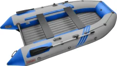 Надувная лодка Roger Boat Zefir 3700 (большой киль, серый/синий комби) — фото 1