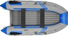 Надувная лодка Roger Boat Zefir 3700 (большой киль, серый/синий комби) — фото 2