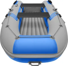 Надувная лодка Roger Boat Zefir 3700 (большой киль, серый/синий комби) — фото 4