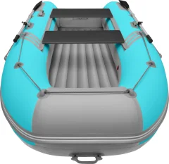Надувная лодка Roger Boat Zefir 3700 (большой киль, бирюзовый/серый комби) — фото 5
