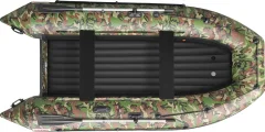 Надувная лодка Roger Boat Zefir 3700 (большой киль, зеленый камуфляж/черный комби) — фото 2