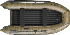 Надувная лодка Roger Boat Zefir 3700 (большой киль, камуфляж камыш/черный комби) — фото 2