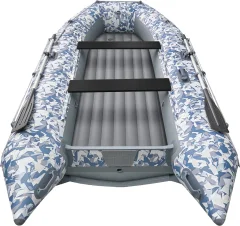 Надувная лодка Roger Boat Zefir 3700 (большой киль, битое стекло/серый комби) — фото 5
