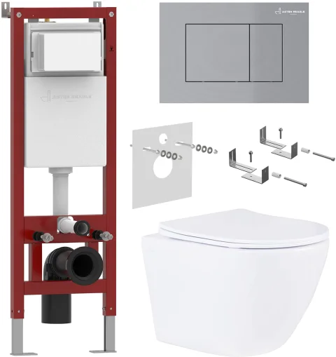Инсталляция с унитазом подвесным Asten Readle Zentralmodul AR0601-185M