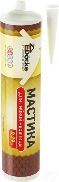 Гидроизоляционная мастика Docke Для гибкой черепицы ZRMA-1099 (330г/290мл) — фото 3