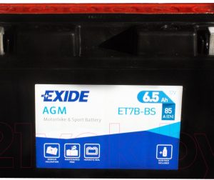 Мотоаккумулятор Exide ET7B-BS