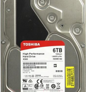 Жесткий диск Toshiba Sata-III X300 6TB (HDWE160UZSVA)