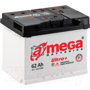 Автомобильный аккумулятор A-mega Ultra 62 R