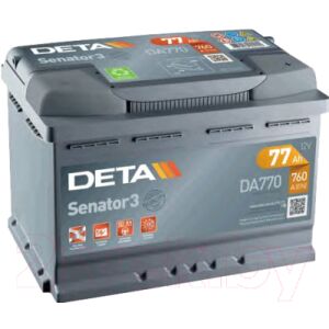 Автомобильный аккумулятор Deta Senator3 DA770