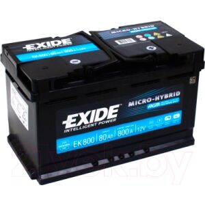 Автомобильный аккумулятор Exide Hybrid AGM EK800