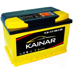 Автомобильный аккумулятор Kainar 75 R+ низкий / 075 12 20 02 0141 05 06 0 L